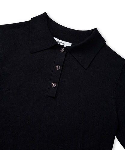Polo Knit Top