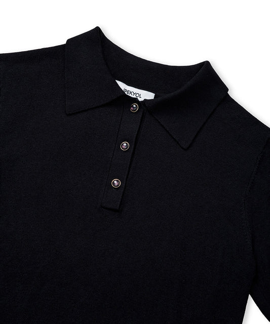 Polo Knit Top
