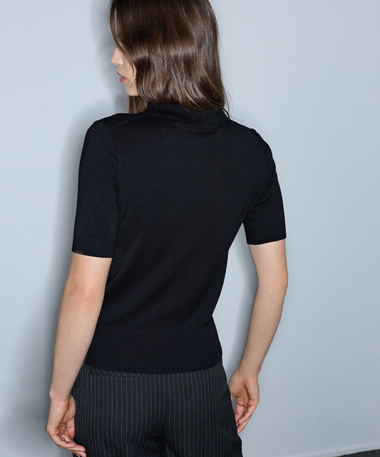Polo Knit Top