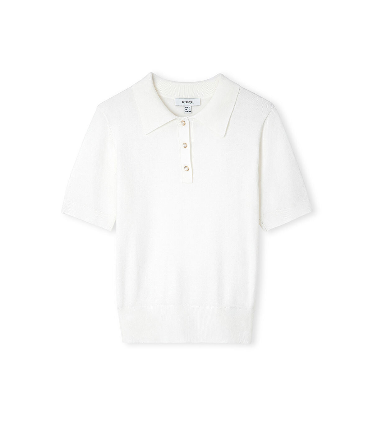 Zoomed Polo Knit Top