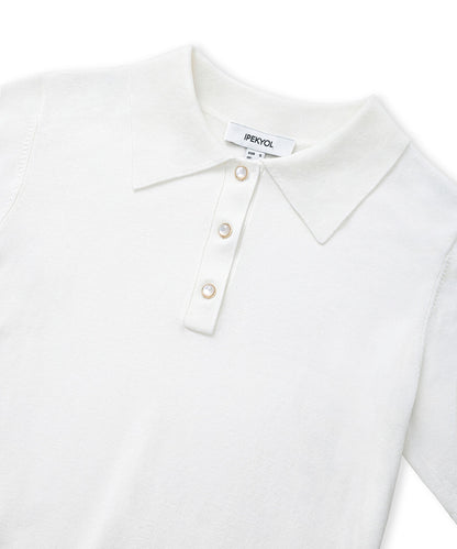Polo Knit Top