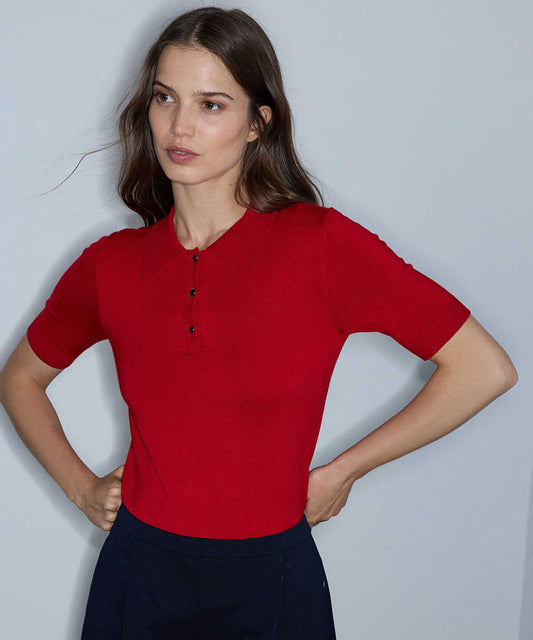 Polo Knit Top