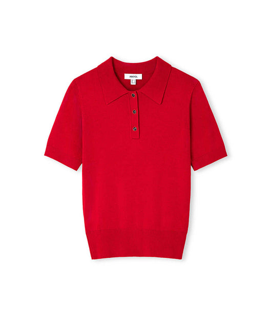 Polo Knit Top