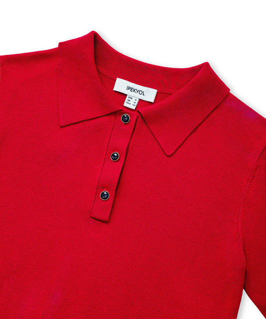 Polo Knit Top