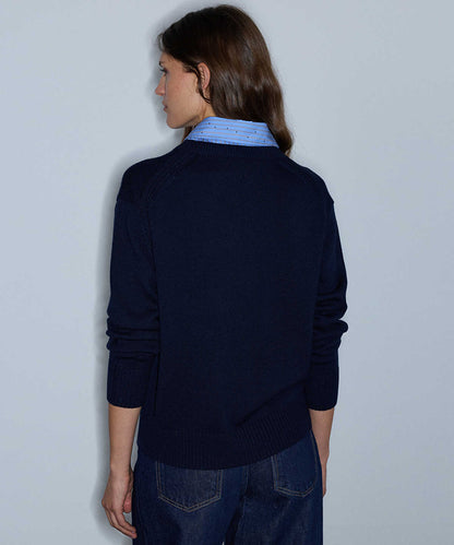 Layered-Effect Sweater