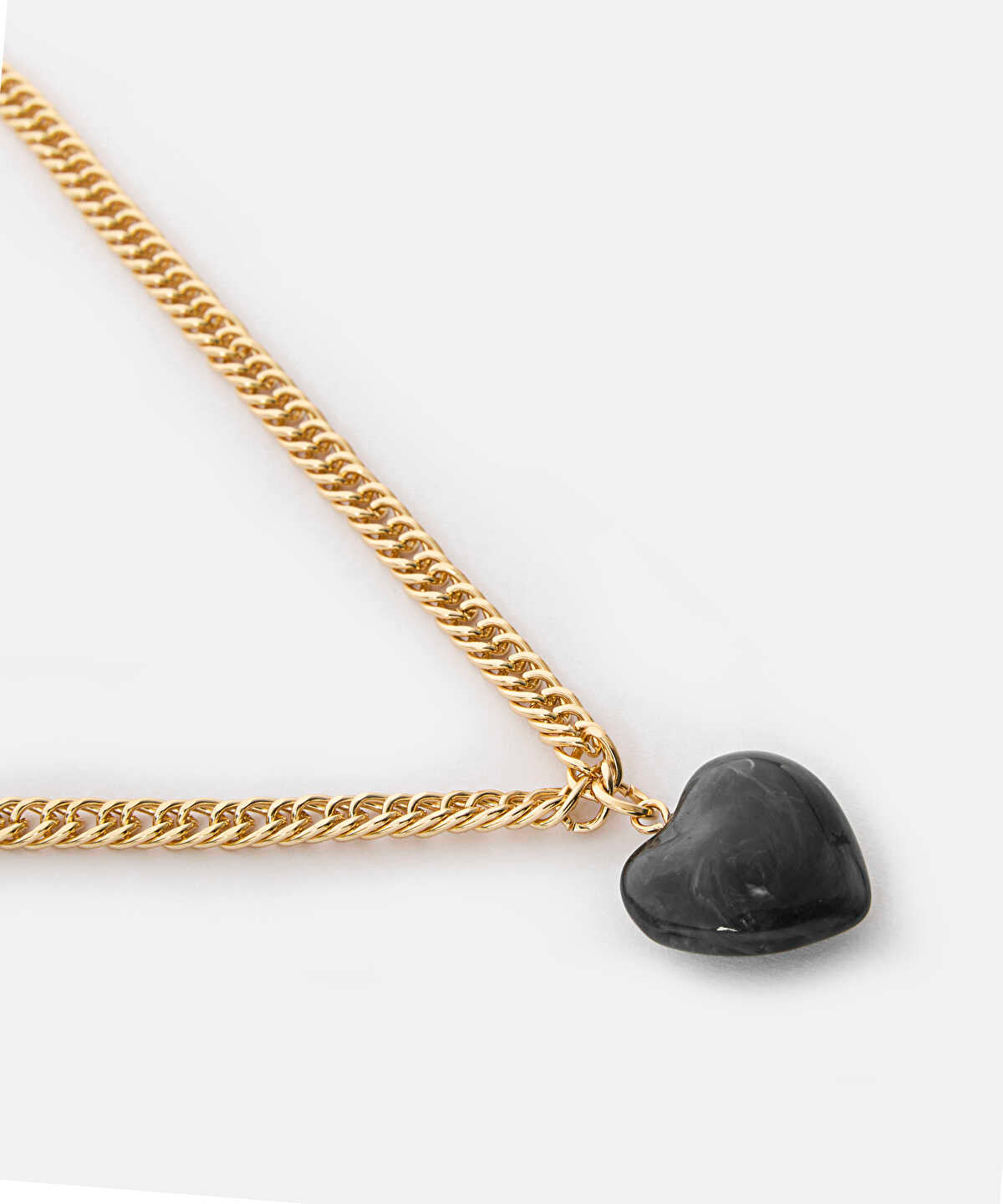 Heart-Pendant Chain Necklace