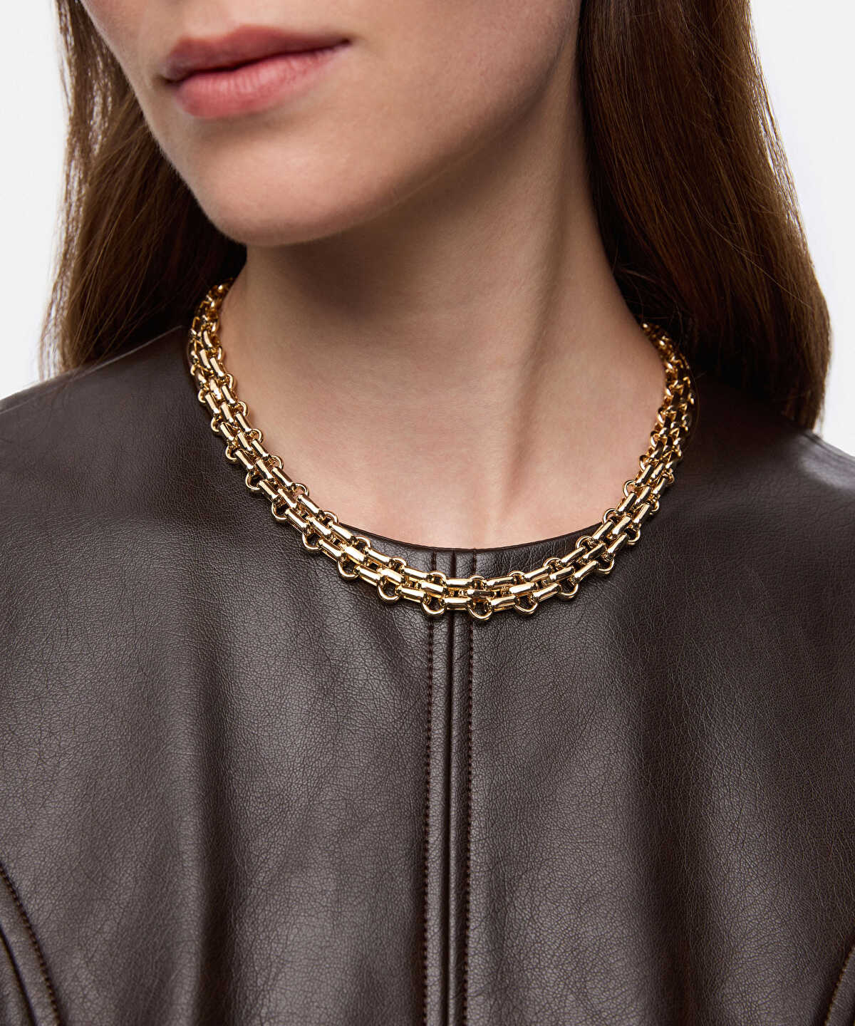 Zoomed Layered Chain Necklace
