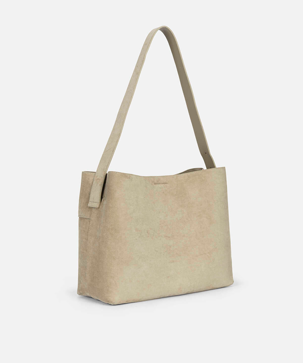 Suede-Effect Tote Bag