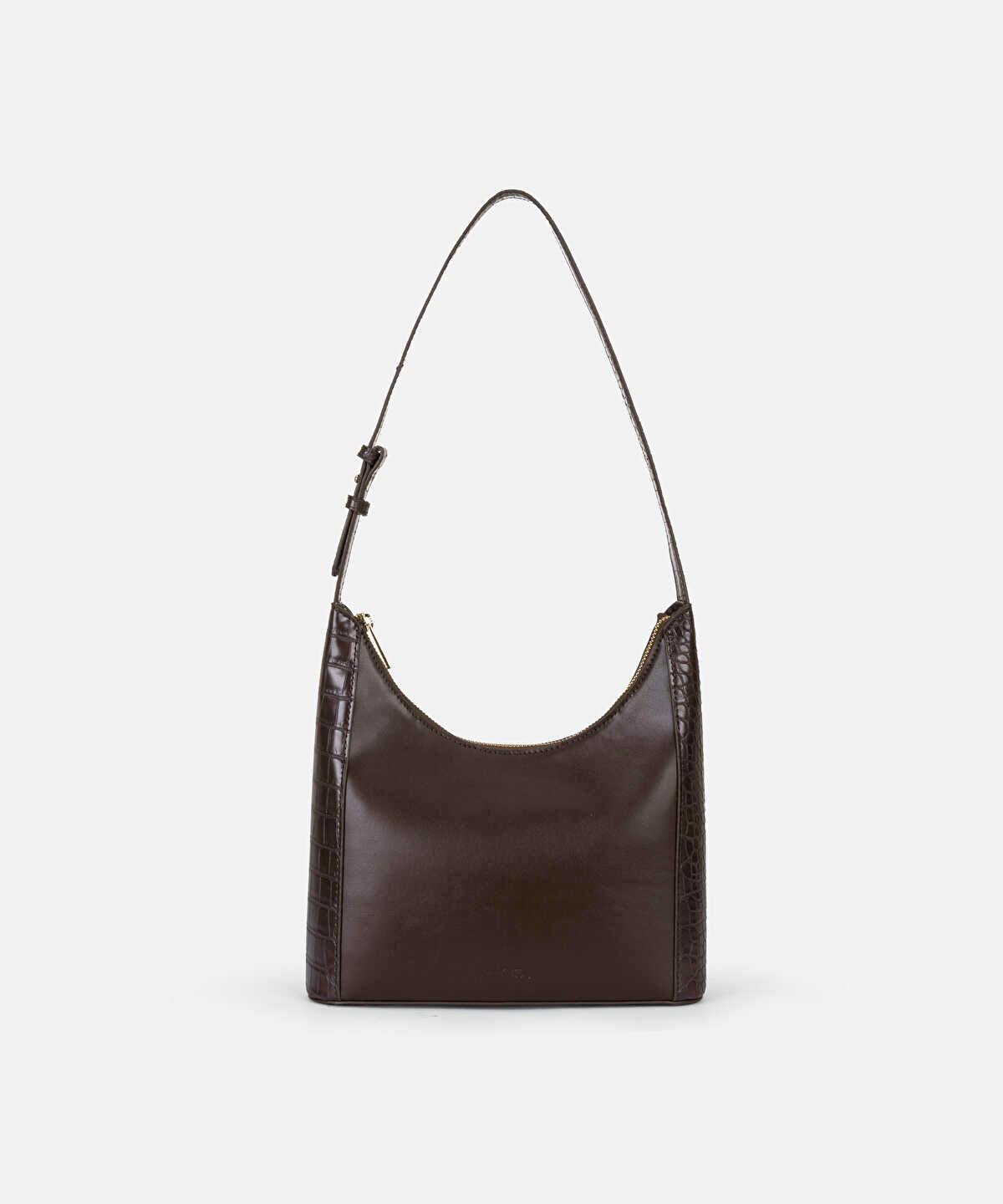 Mixed Media Leather-Look Bag