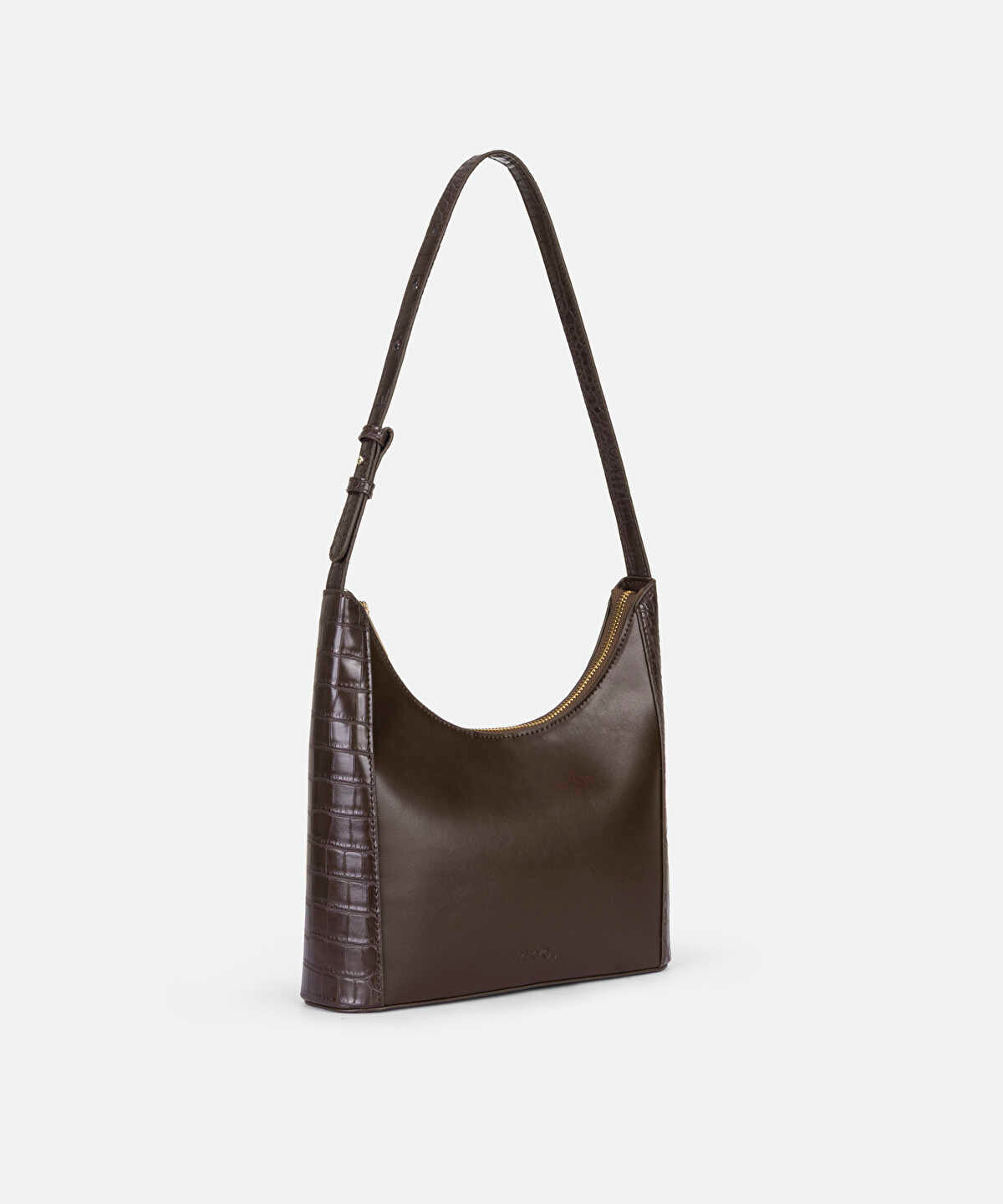 Mixed Media Leather-Look Bag