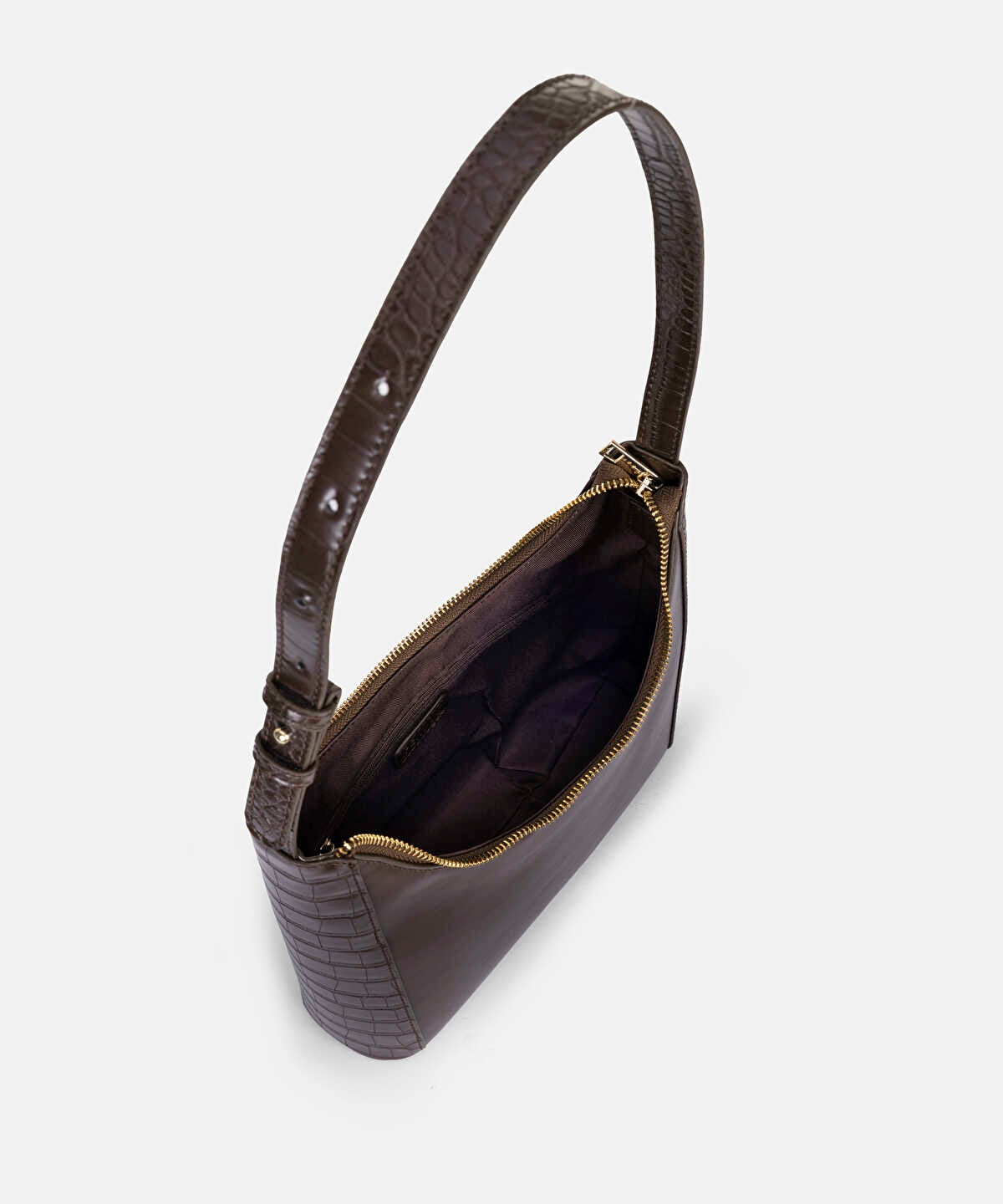 Mixed Media Leather-Look Bag