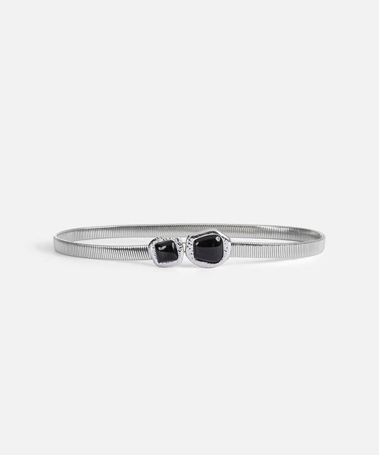 Double-Buckle Metal Belt