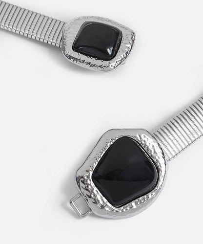 Double-Buckle Metal Belt