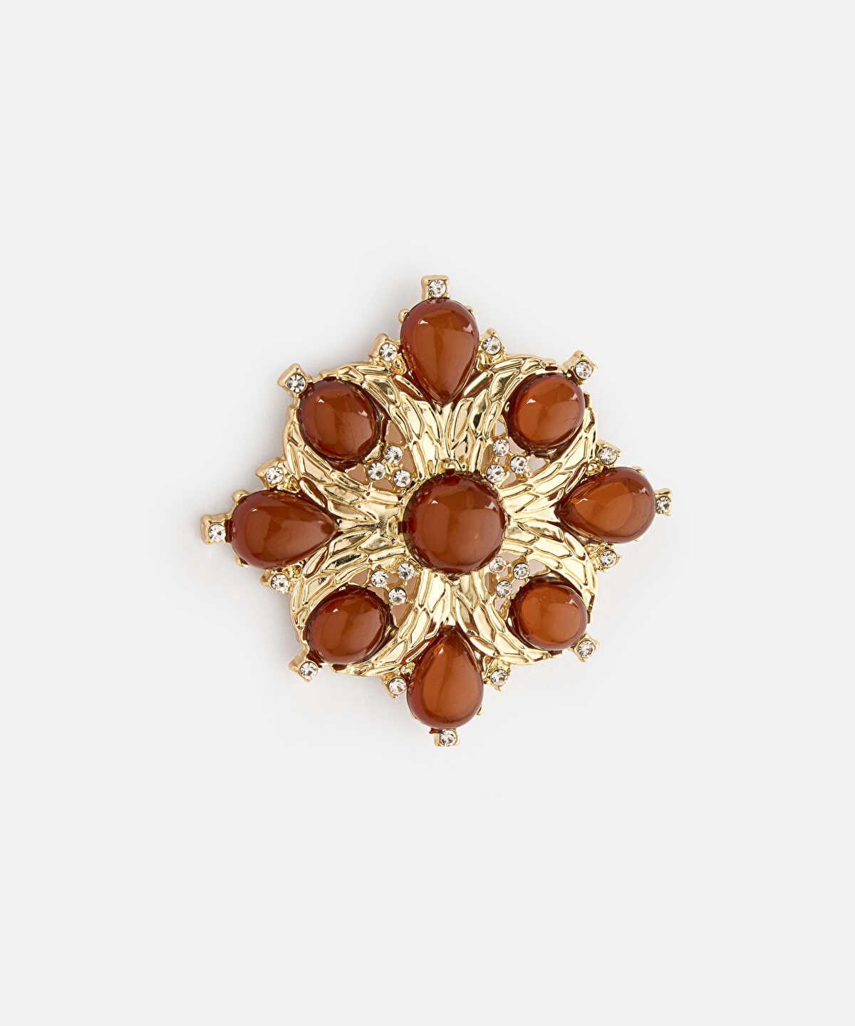 Zoomed Contrast Resin-Detail Brooch