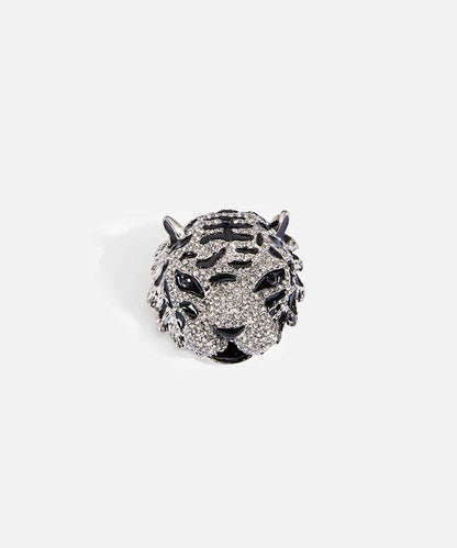 Embellished Animal Figure Brooch