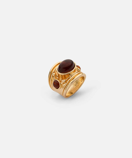 Mixed-Bead Metal Ring