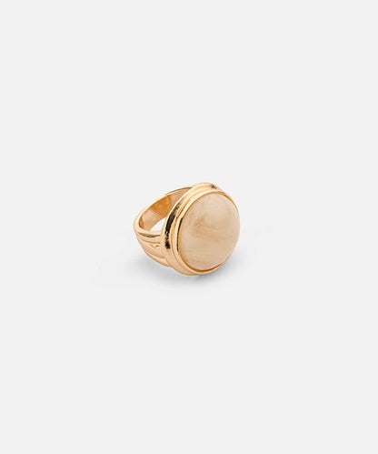 Combined Stone Metal Ring