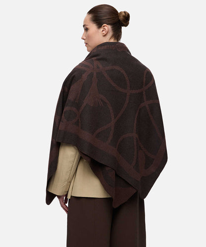 Wool-Blend Patterned Scarf