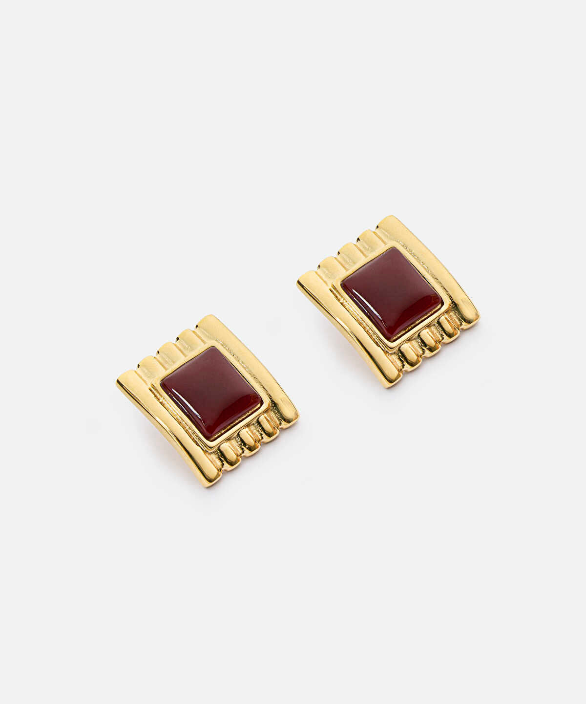 Zoomed Textured Mixed Media Earrings