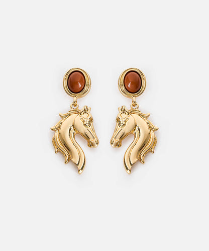 Dangling Horse Earrings