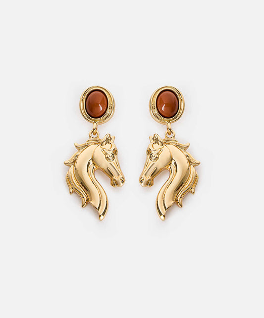Dangling Horse Earrings
