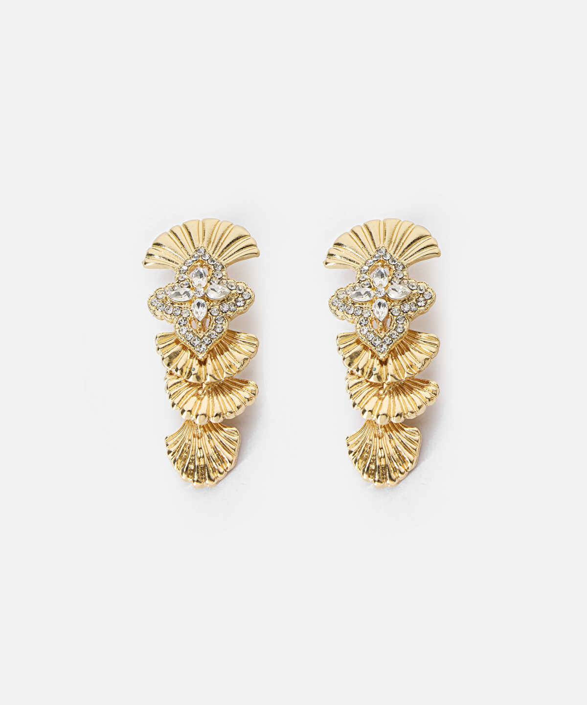 Zoomed Multi-Piece Rhinestone Earrings