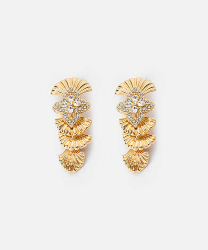 Multi-Piece Rhinestone Earrings