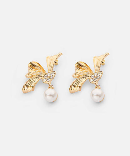 Crystal and Faux Pearl Earrings