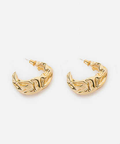 Textured Hoop Earrings