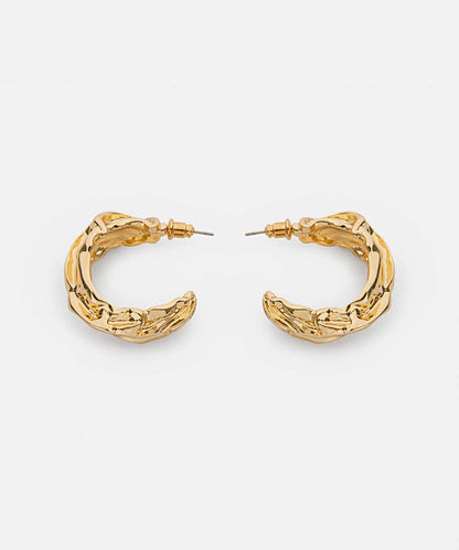 Textured Hoop Earrings