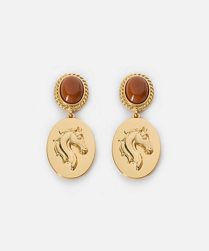 Dangling Horse Earrings