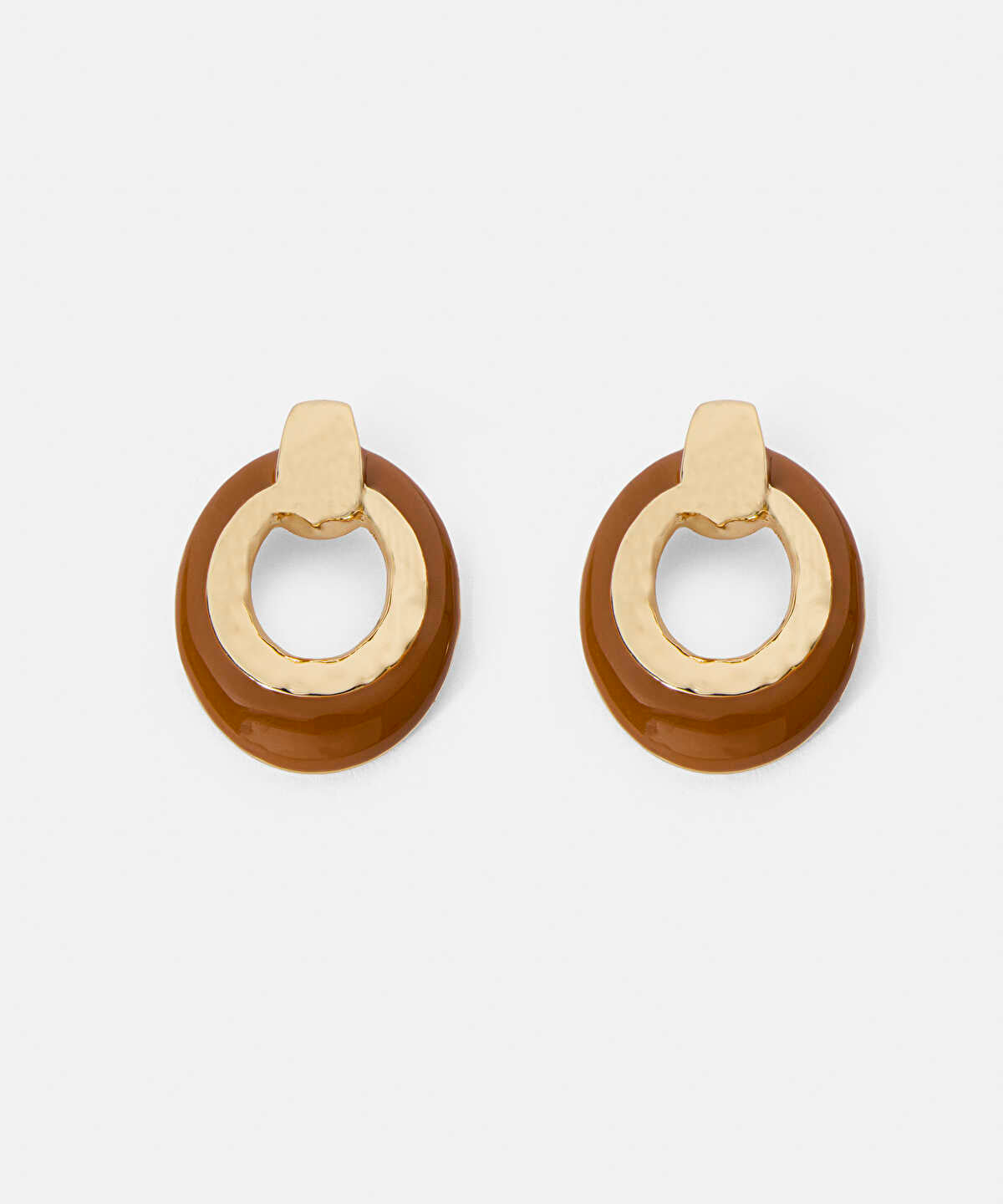 Contrast Enamel Earrings