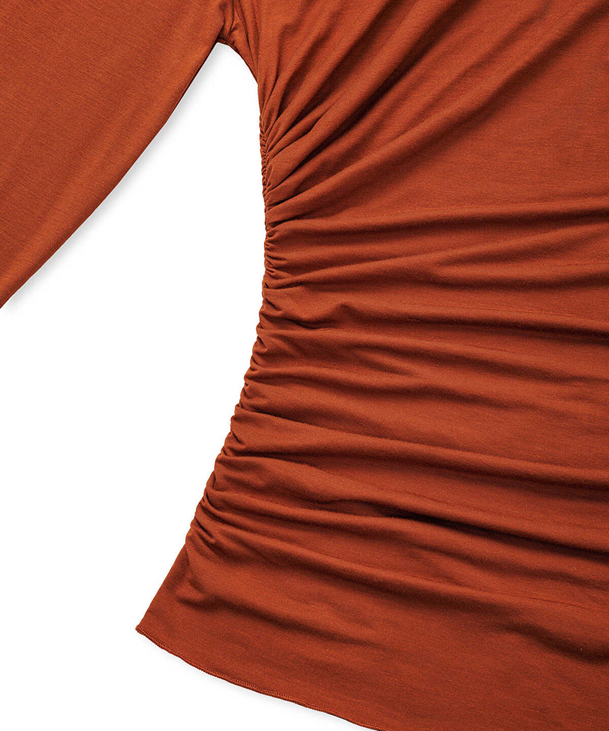 Zoomed Asymmetric Gathered T-Shirt