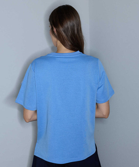Floral Embroidery T-Shirt with Fringe