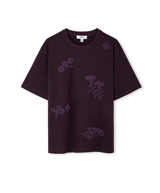 T-Shirt with Floral Applique