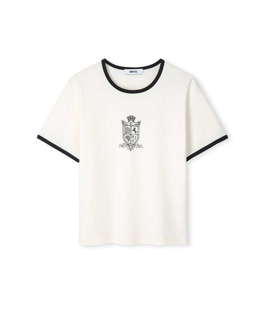 Printed T-Shirt with Contrast Piping