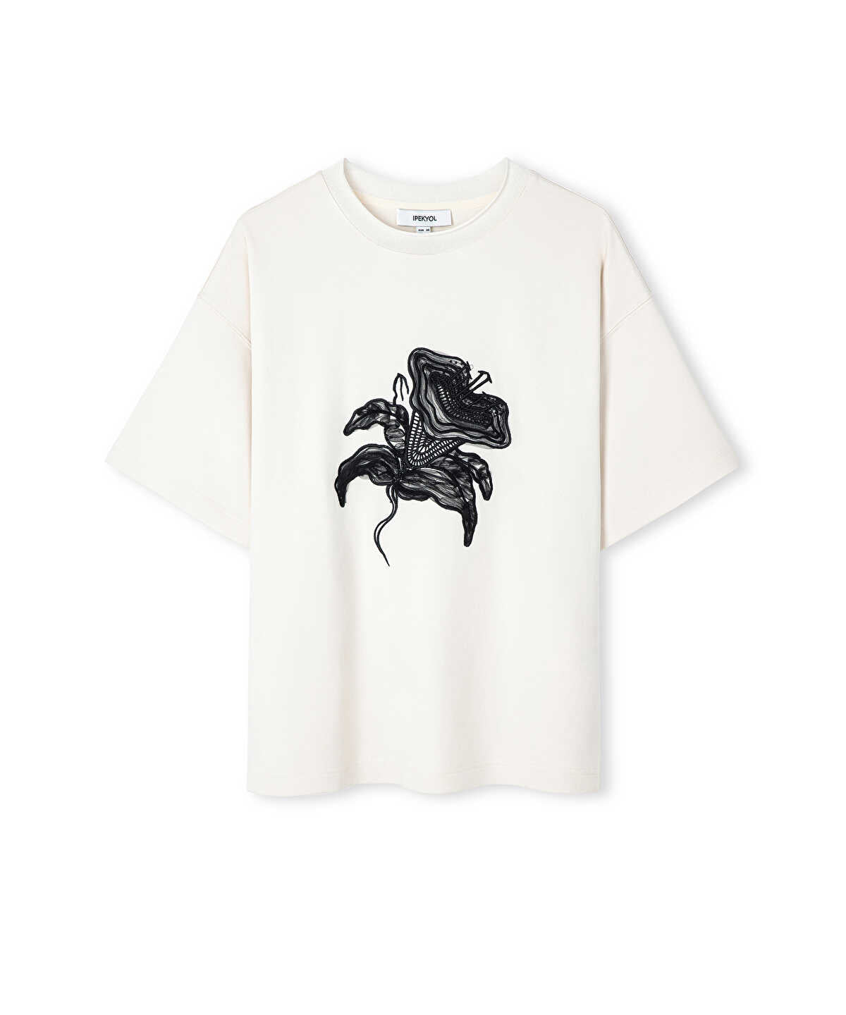 T-Shirt with Embroidered Applique