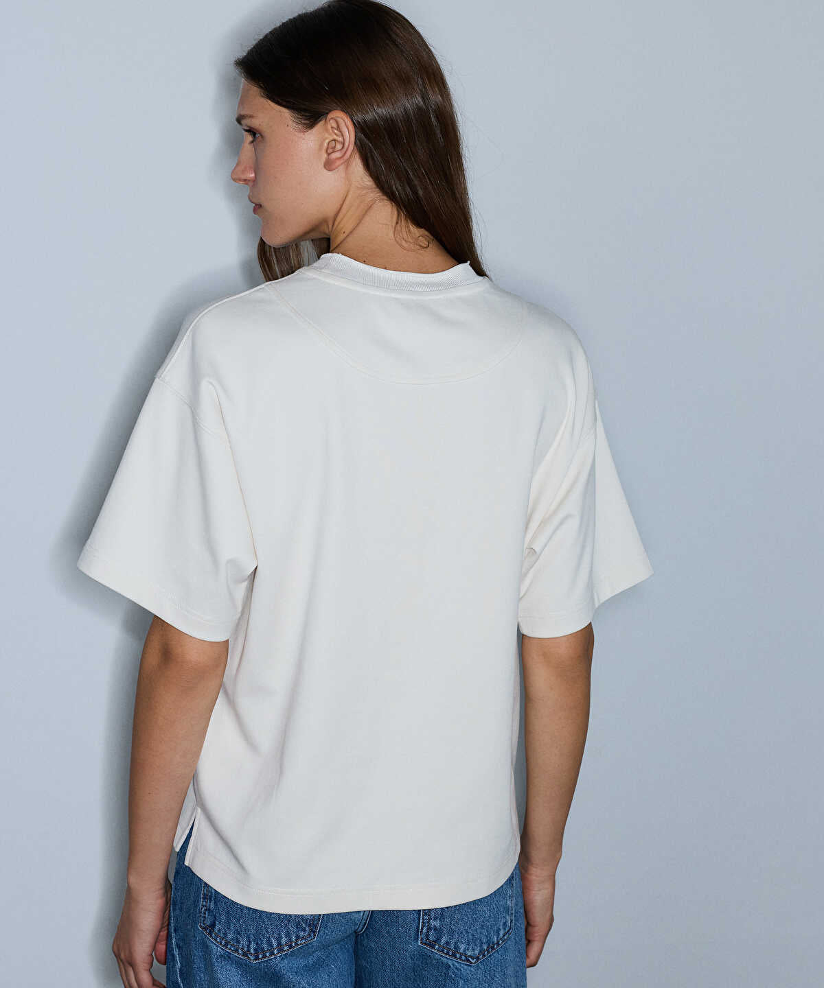 Zoomed T-Shirt with Embroidered Applique