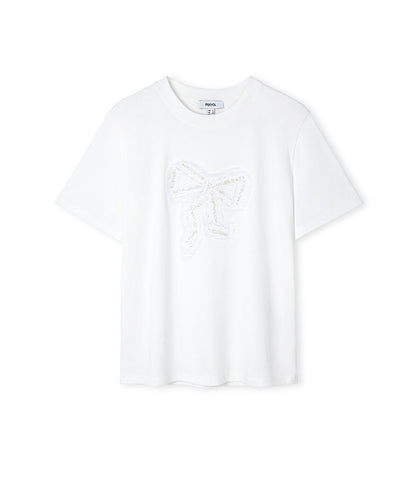 Bow Applique T-Shirt 