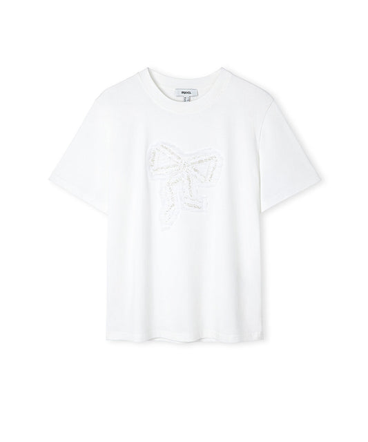 Bow Applique T-Shirt 