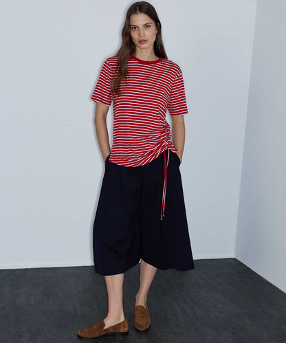 Asymmetric Striped T-Shirt