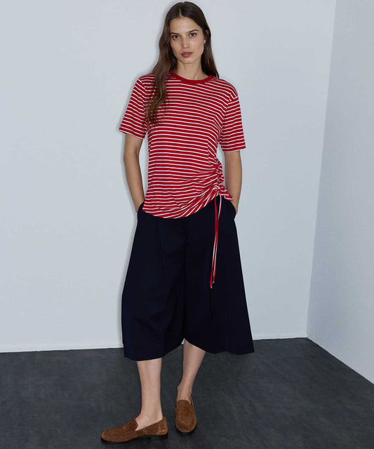 Asymmetric Striped T-Shirt