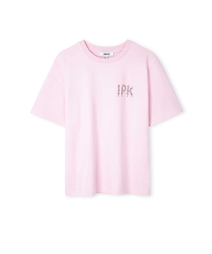 Laser-Cut Rhinestone T-Shirt