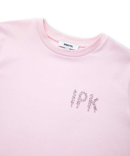 Laser-Cut Rhinestone T-Shirt