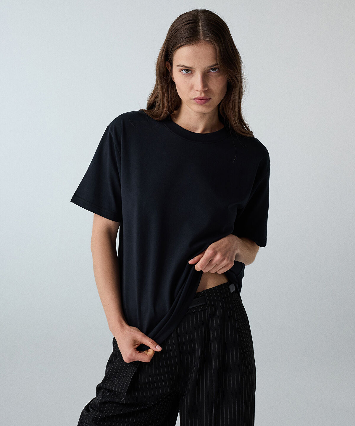 Zoomed Basic Crew Neck T-Shirt