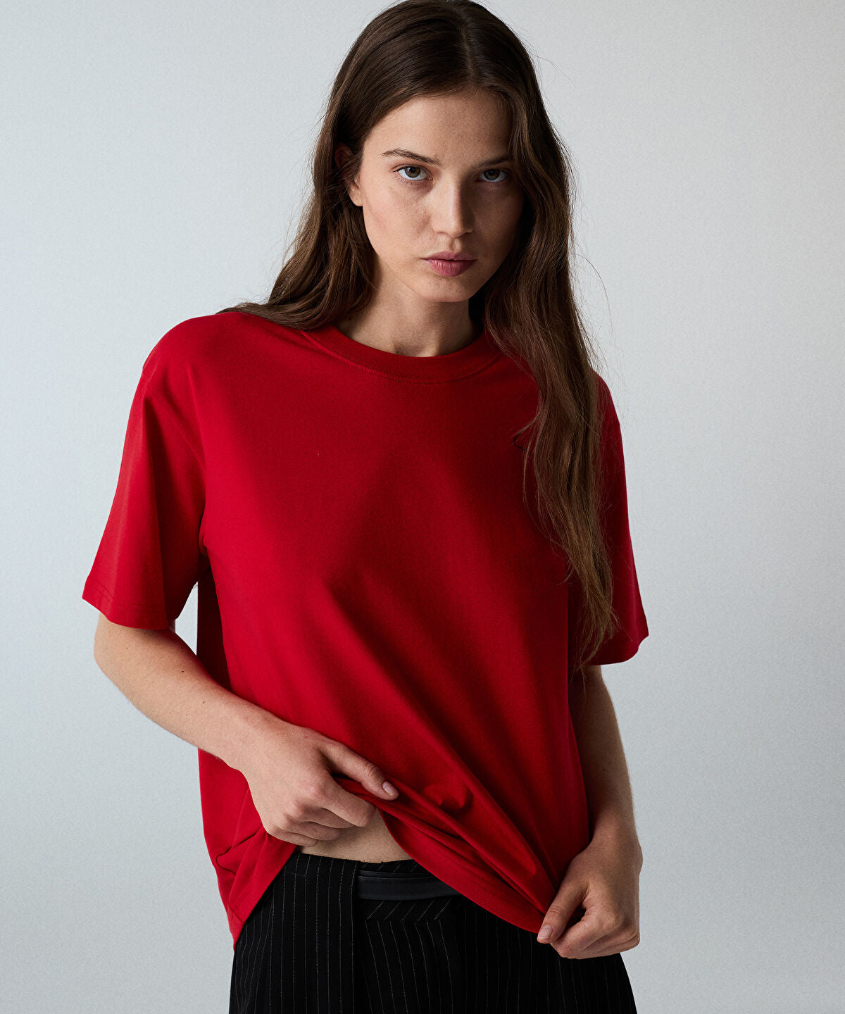 Zoomed Basic Crew Neck T-Shirt