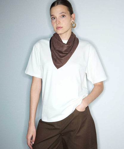 T-Shirt with Detachable Scarf