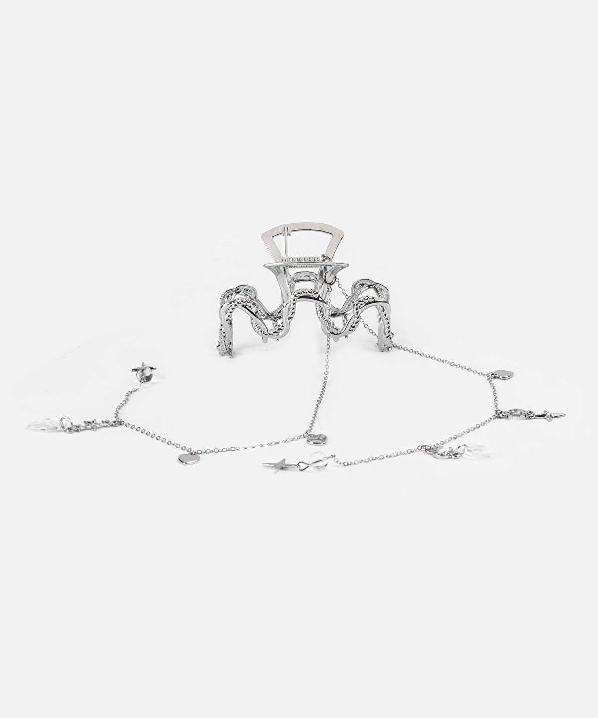 Zoomed Spiral Chain Hair Clip