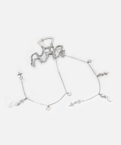 Spiral Chain Hair Clip