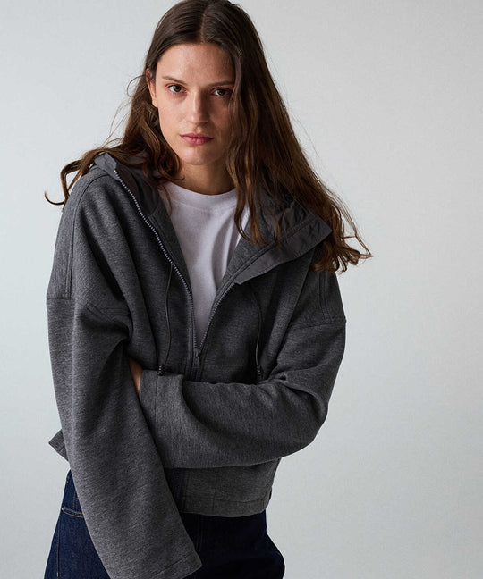 Hooded Combination Sweatshirt